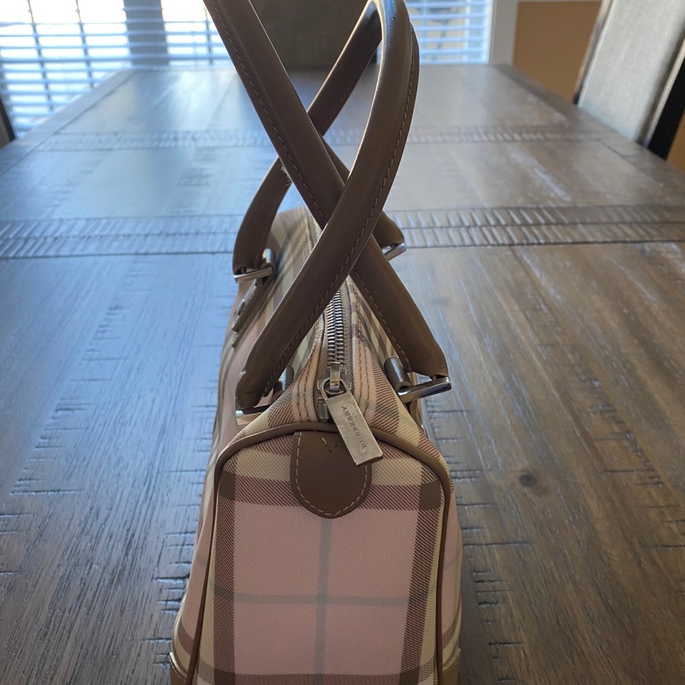 Burberry pink check handbag - Picture 6 of 15